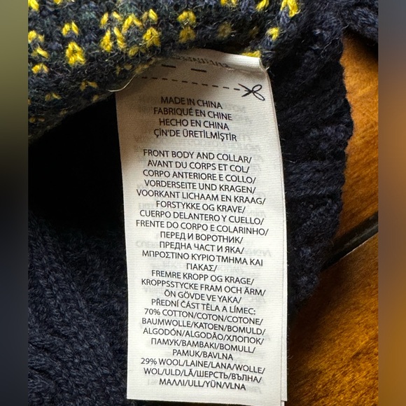 NWT Ralph Lauren Boys Patchwork Cable Knit Cardigan. Holiday Christmas - Picture 11 of 11